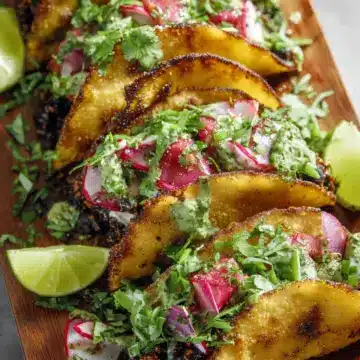 Crispy Black Bean Tacos