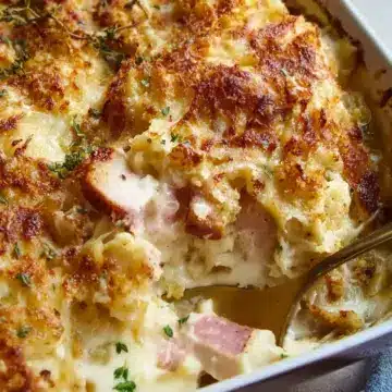 Creamy Chicken Cordon Bleu Casserole