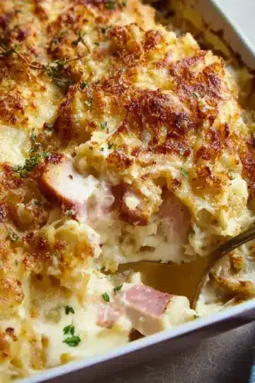 Creamy Chicken Cordon Bleu Casserole