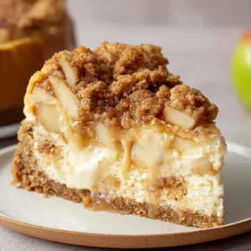 Apple Crumble Cheesecake