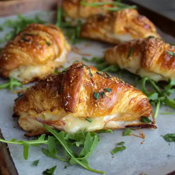 Baked Turkey Havarti Croissants