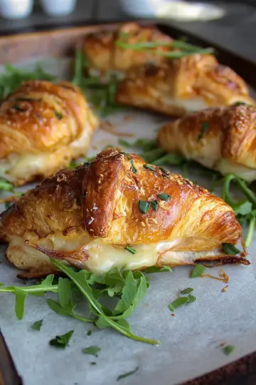 Baked Turkey Havarti Croissants