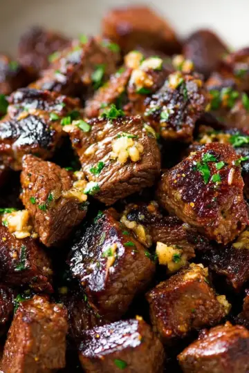 Steak Bites with Garlic Butter