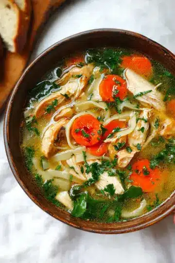Ginger Chicken Noodle Soup (Gluten Free!)