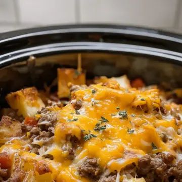 Crockpot Hamburger Potato Casserole