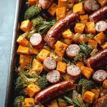 How to Make Honey Garlic Sausage with Roasted Sweet Potatoes