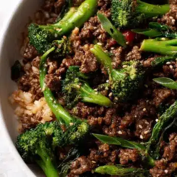 Ground Beef and Broccoli