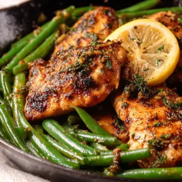 Lemon Garlic Chicken with Green Beans