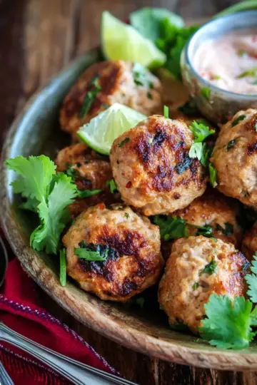 Thai Chicken Meatballs