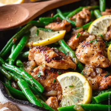 Lemon Garlic Chicken and Green Beans
