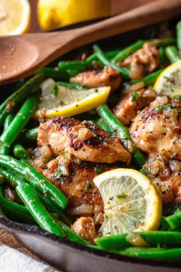 Lemon Garlic Chicken and Green Beans