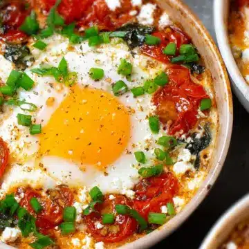Mediterranean Baked Feta Eggs Recipe