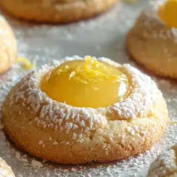 Lemon Curd Thumbprint Cookies