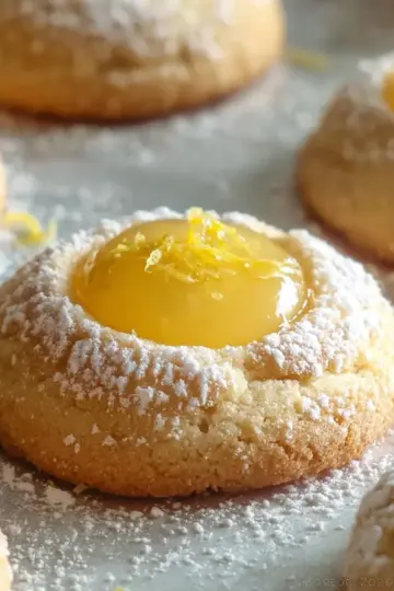 Lemon Curd Thumbprint Cookies