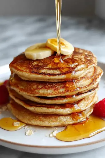 Fluffy Oatmeal Pancakes Without Banana (Flourless)