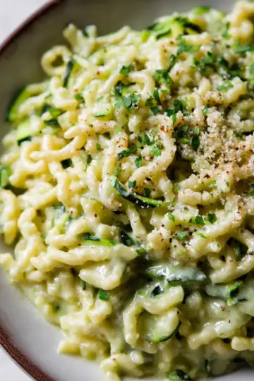 Creamy Zucchini Pasta
