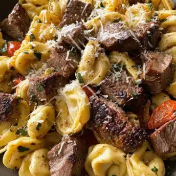 Garlic Parmesan Steak Tortellini