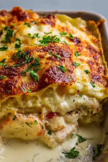 Creamy Seafood Lasagna