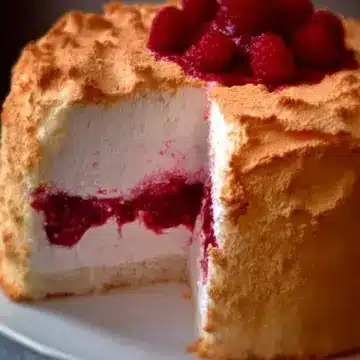 raspberry angel food cake