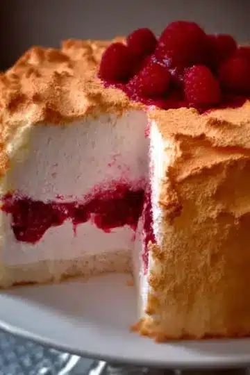 raspberry angel food cake