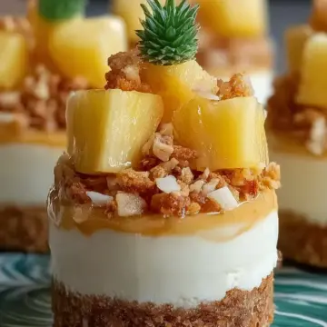 Pineapple Coconut Cheesecake Minis: Tropical Treat